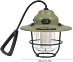 Cluemart Vintage Rechargeable LED Camping Lantern – Stepless Dimming, 4 Modes & IPX4 Waterproof Tent Light