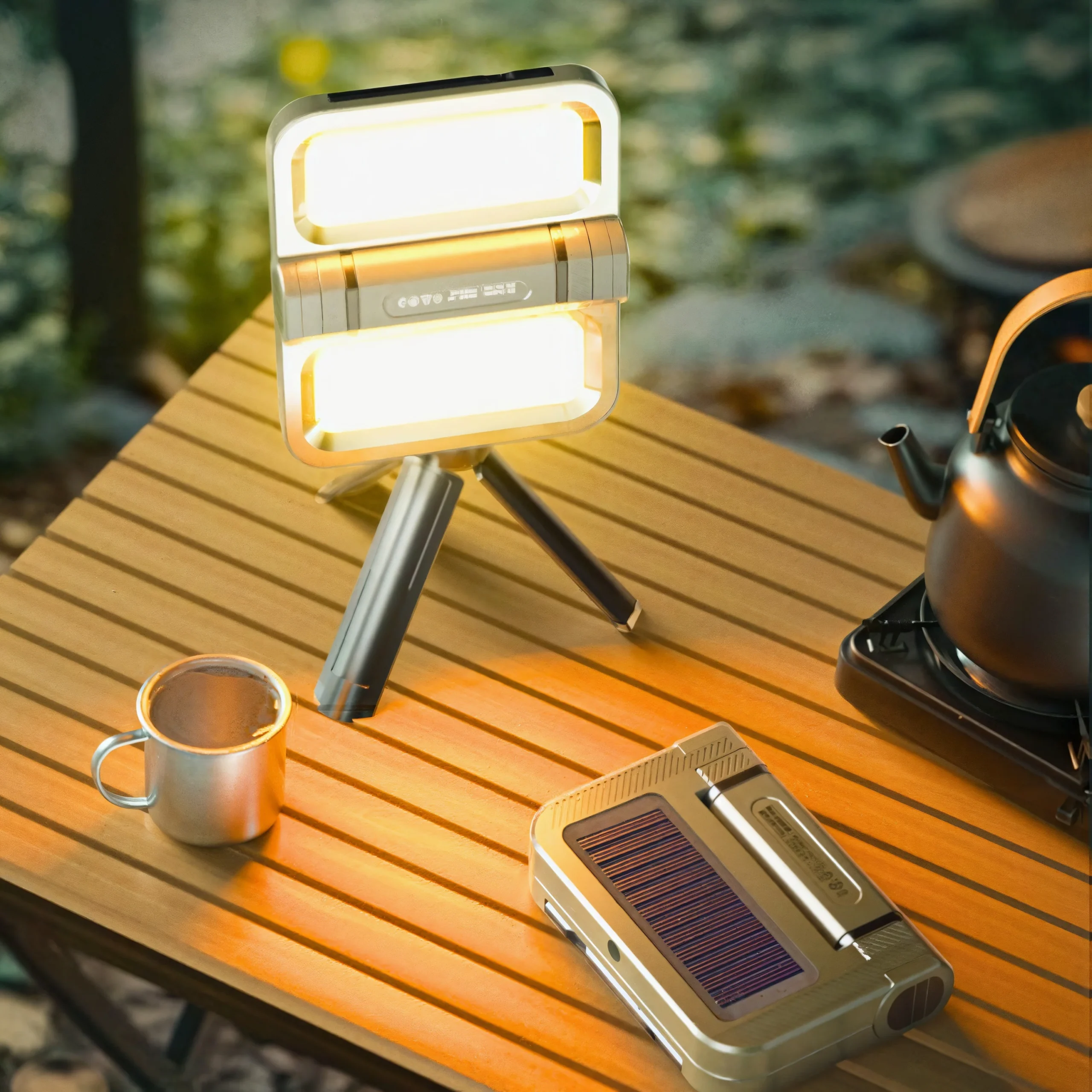 Cluemart 2-in-1 Collapsible Solar LED Camping Lantern | 5000mAh Portable Phone Charger & Emergency Light