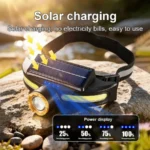 Cluemart Solar & Type-C Rechargeable LED Headlamp – Ultra-Bright Waterproof Headlight for Night Fishing & Camping