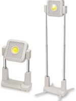 Cluemart 00W Rechargeable Telescopic LED Work Light (12–65") – 10000mAh Battery, 360° Rotating Waterproof Floodlight
