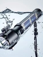Cluemart 100W Rechargeable Telescopic LED Work Light (12–65") – 10000mAh Battery, 360° Rotating Waterproof Floodlight