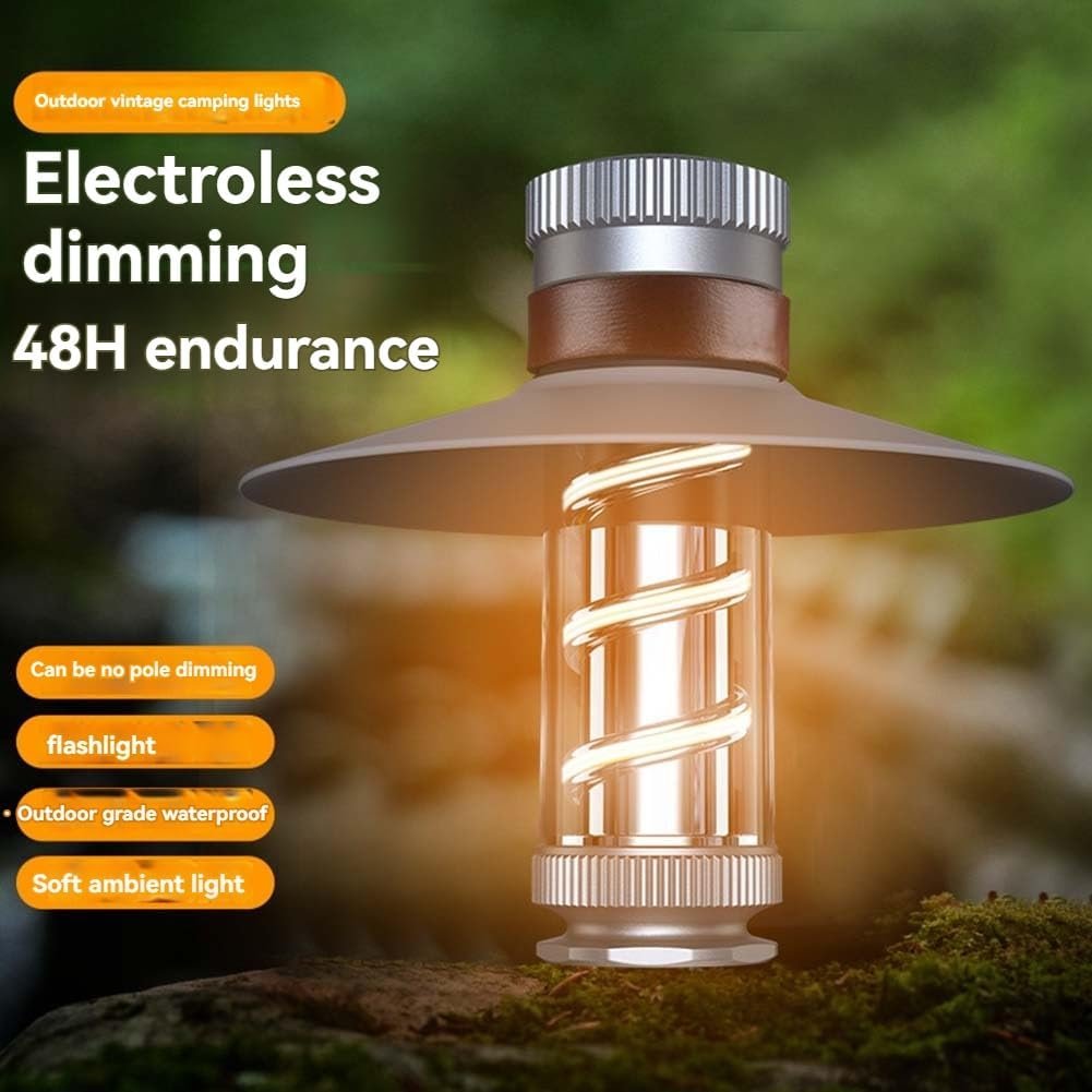 Cluemart 2000mAh Rechargeable LED Camping Lantern & Flashlight – 4 Lighting Modes, Portable Tent Emergency Light