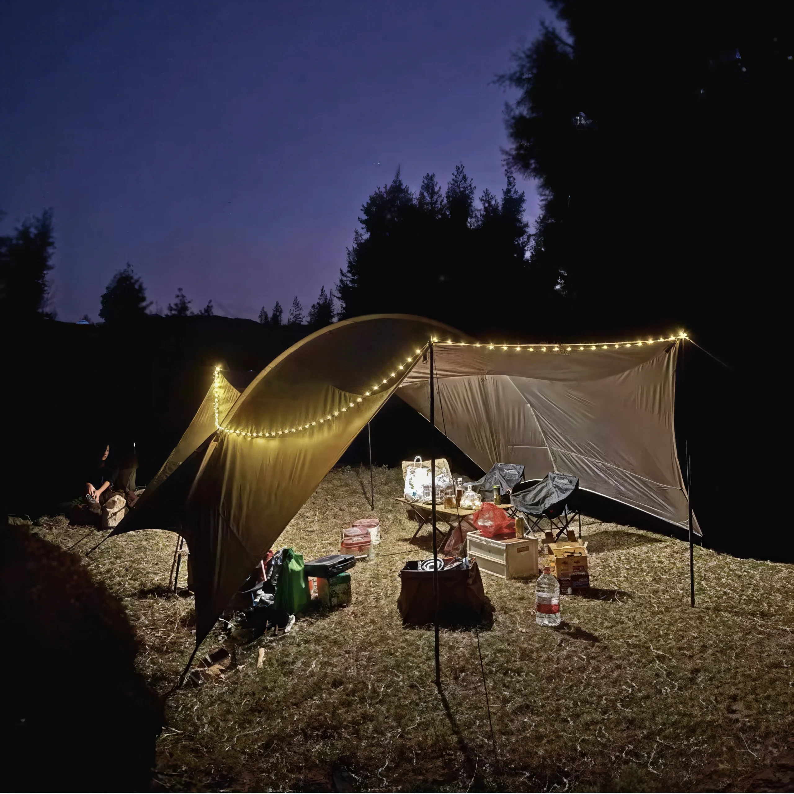 Cluemart 2-in-1 Collapsible Solar LED Camping Lantern | 5000mAh Portable Phone Charger & Emergency Light