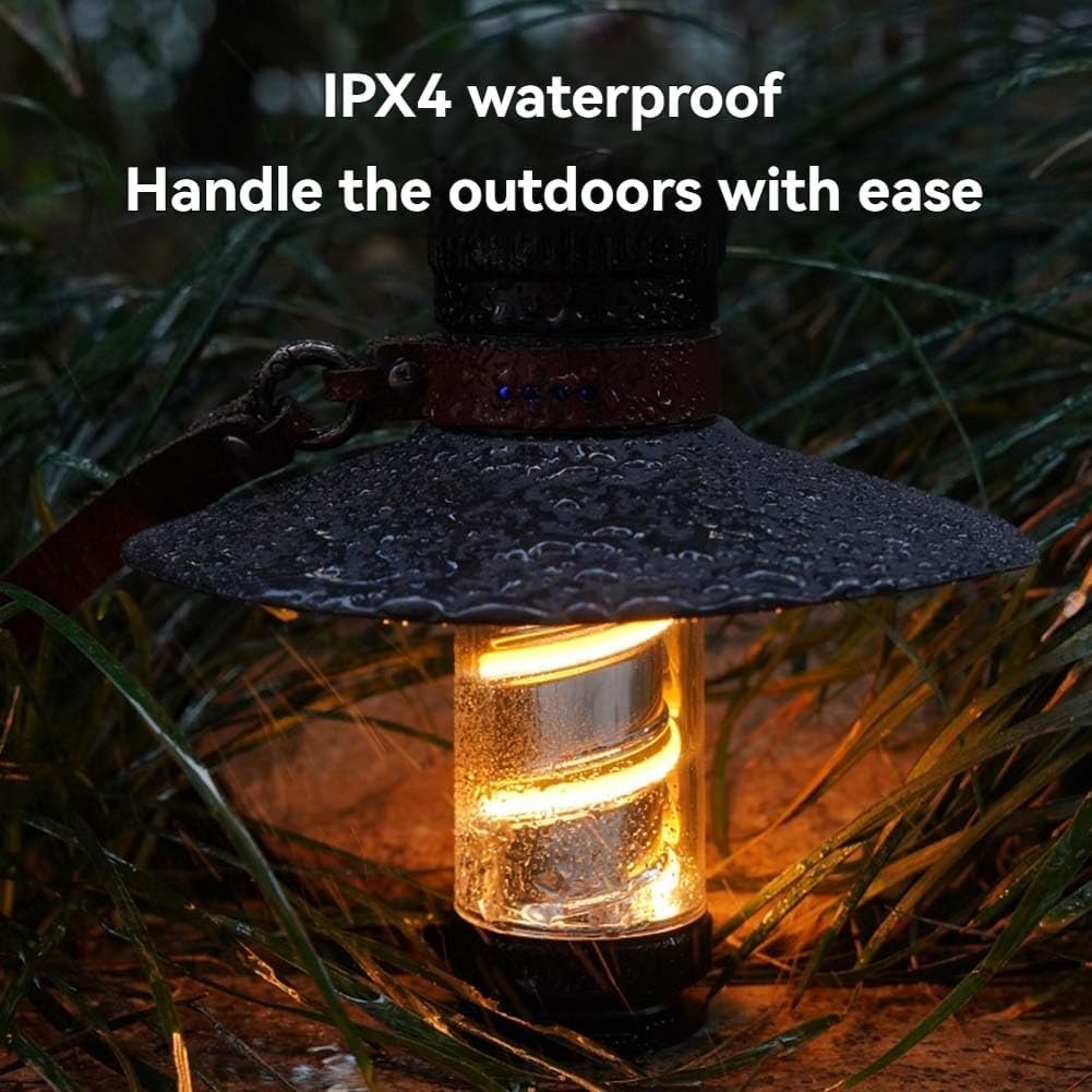 Cluemart 2000mAh Rechargeable LED Camping Lantern & Flashlight – 4 Lighting Modes, Portable Tent Emergency Light