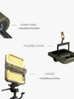 Cluemart 2-in-1 Collapsible Solar LED Camping Lantern | 5000mAh Portable Phone Charger & Emergency Light